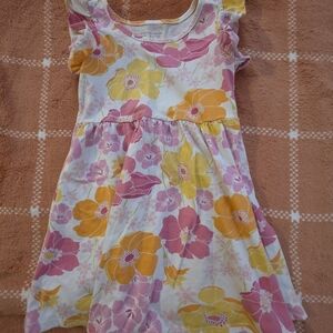 The Children's Place Pink and Yellow Floral Dress